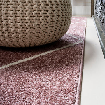 Cole Minimalist Diamond Trellis Area Rug